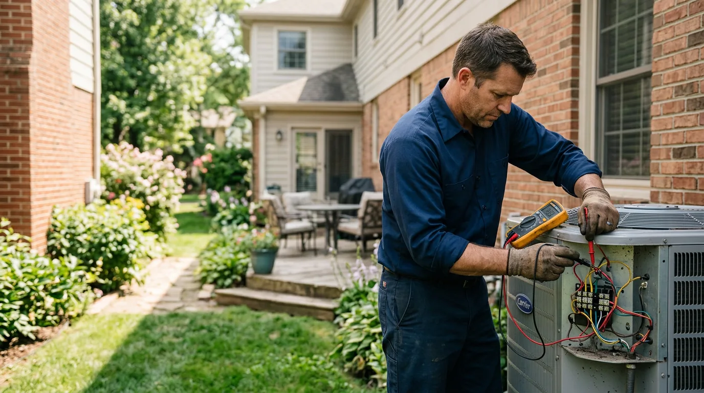 HVAC technician working near Baker City, OR
